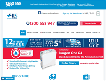 Tablet Screenshot of oxygensolutions.com.au